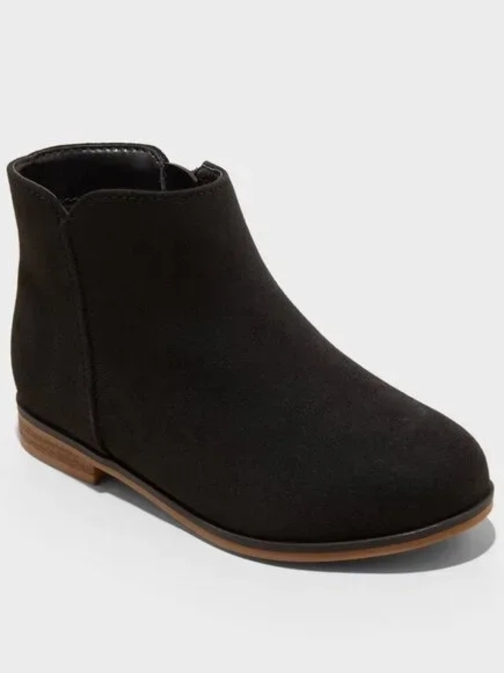 Kids Black Ankle Boot - Classic Side-Zip Chelsea Style